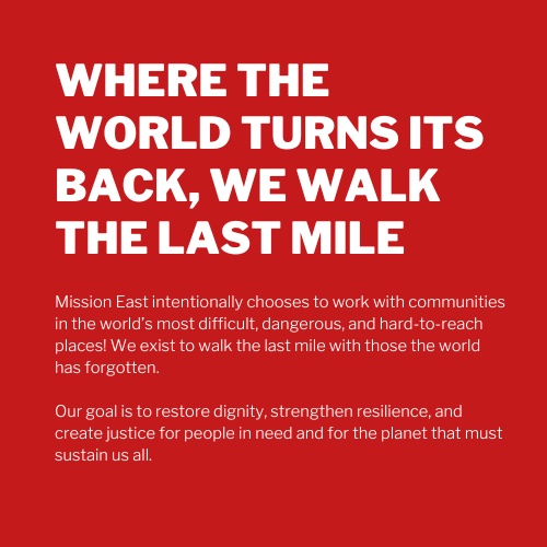 Gift handles Vi er sat i verden for at gå den sidste mil med dem, verden har glemt. Vores mål er at genoprette værdighed, styrke modstandskraft og skabe retfærdighed – for mennesker i nød og for planeten, der skal bære os alle.