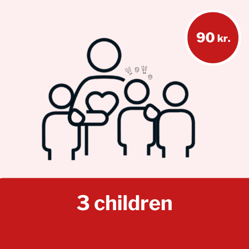 Psykologisk hjælp 3 børn For 90 kr. kan du give 3 skolebørn en session psykologisk hjælp til at hele krigstraumer.