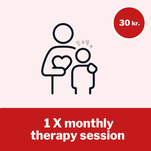 Psykologisk hjælp X 1 For 30 kr. kan du give 1 skolebarn en månedlig session psykologisk hjælp til at hele krigstraumer.